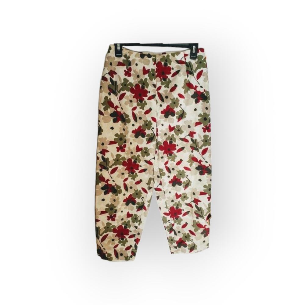 GEOFFREY BEENE sport cropped stretch pants SZ 8